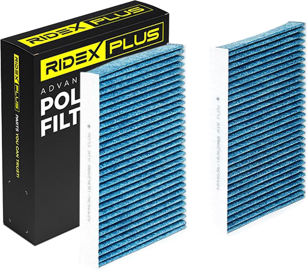 RIDEX PLUS 424I0495P Innenraumfilter Pollenfilter für BMW 5 Touring (F11) Aktivkohle