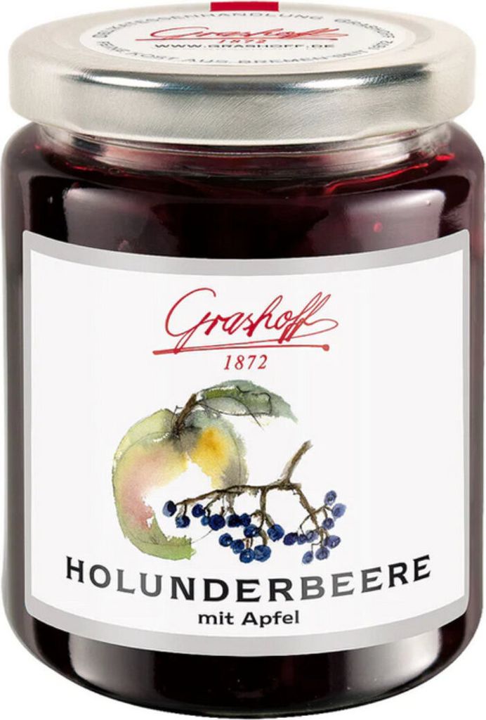 Confiture de baies de sureau et de pommes Grashoff Extra Image du produit 