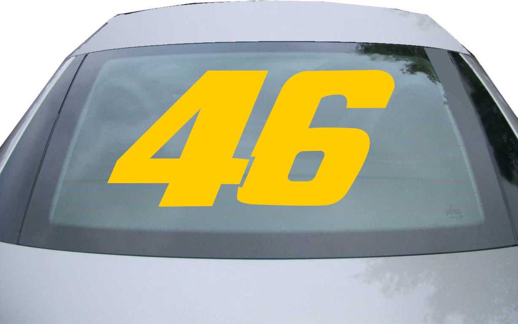 Indigos UG - Aufkleber Heckscheibe & Motorklappe DE2845 - gold - 600x285 mm - 46 rosi - Auto Scheiben Fenster Heckklappe Tuning Racing JDM - Die cut