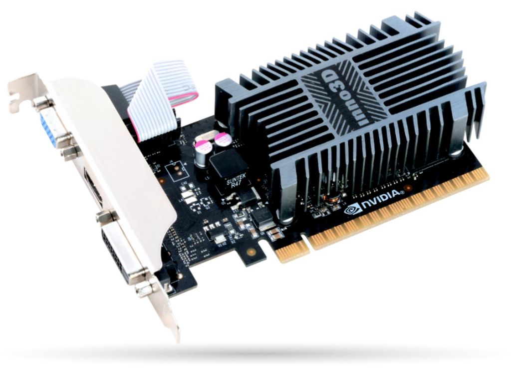 INNO3D GeForce GT710, Grafikkarte, (passiv gekühlt, HDMI, Produktbild 
