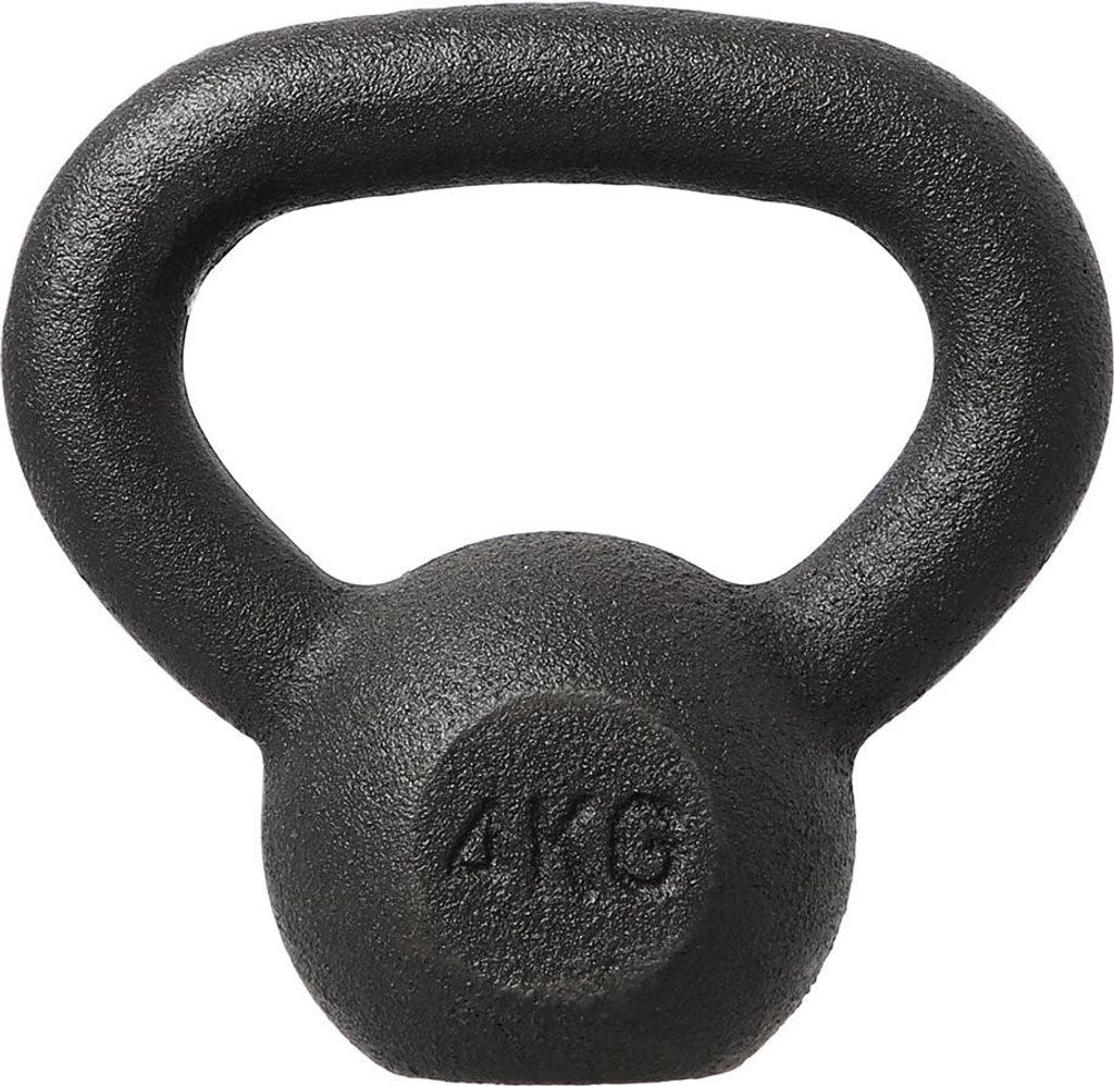 Gusseisen-Kettlebell, 4 kg Gewicht