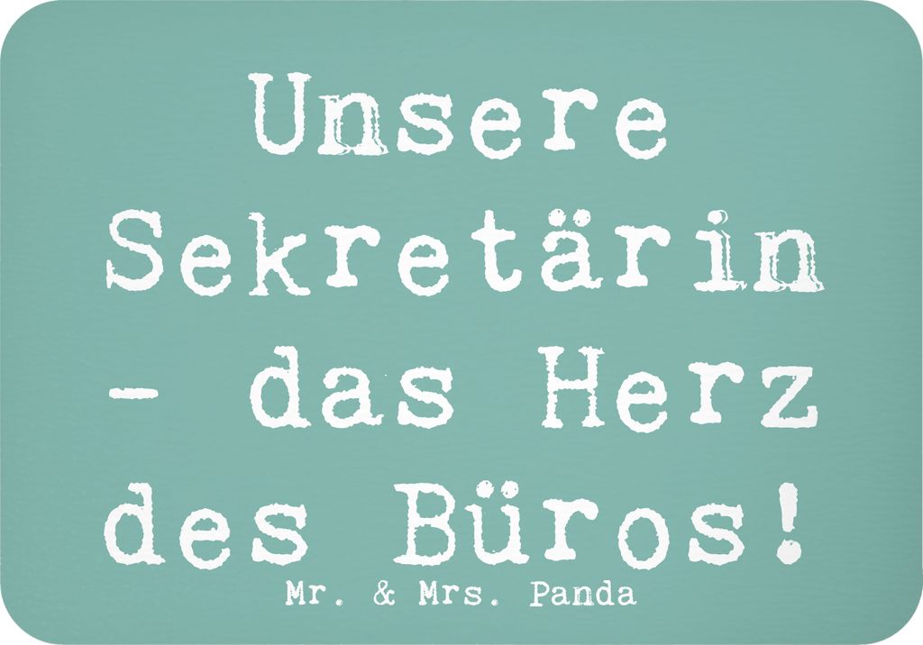 Mr. & Mrs. Panda magnet Spruch Sekretärin Herz - Meeresbrise - Geschenk, Danke, Kühlschrankmagnet, Mitarbeiter, whiteboardmagnet, sagen im Büro,...