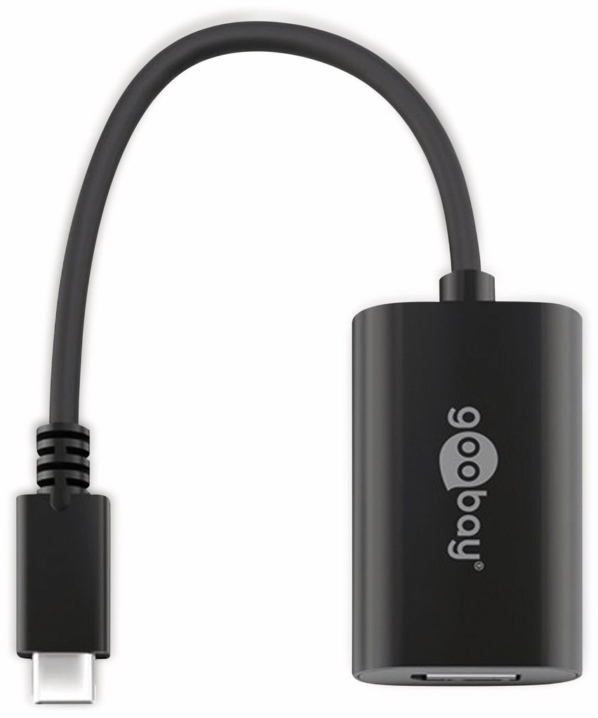 Goobay 38530 Kabelschnittstellen-/adapter USB-C DisplayPort Schwarz (38530)