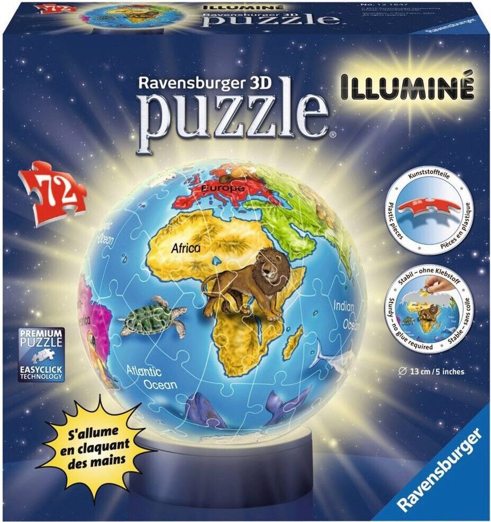 Puzzleball® Mini Caballos De Ravensburger - Puzzle Esférico 3D Para Coleccionar Y Montar