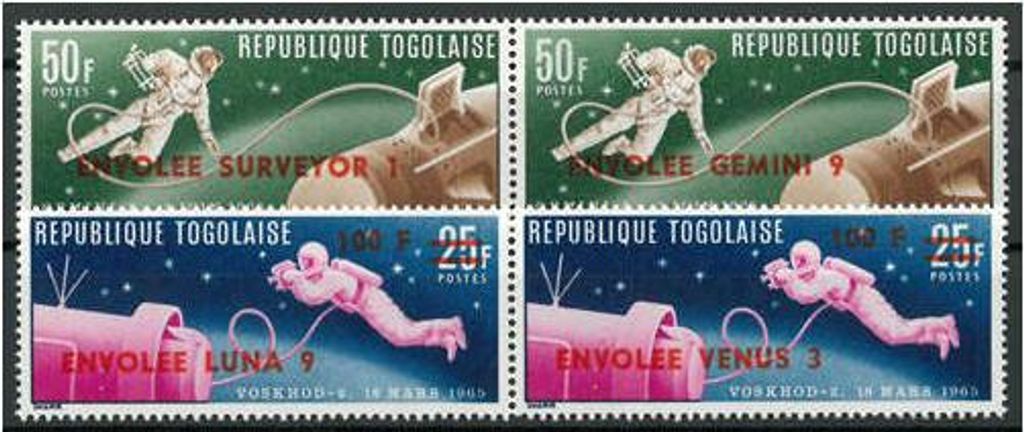 Togo Nr. 513-516 b ** postfrisch "Raumfahrt"