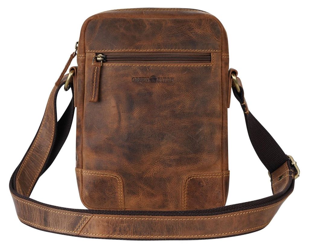 GREENBURRY Umhängetasche Vintage Crossbody Bag Brown braun