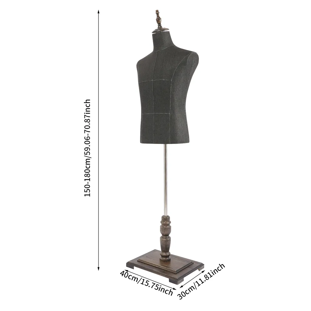 Mannequin de couture ajustable noir : solution idéale pour vos vitrines - 5