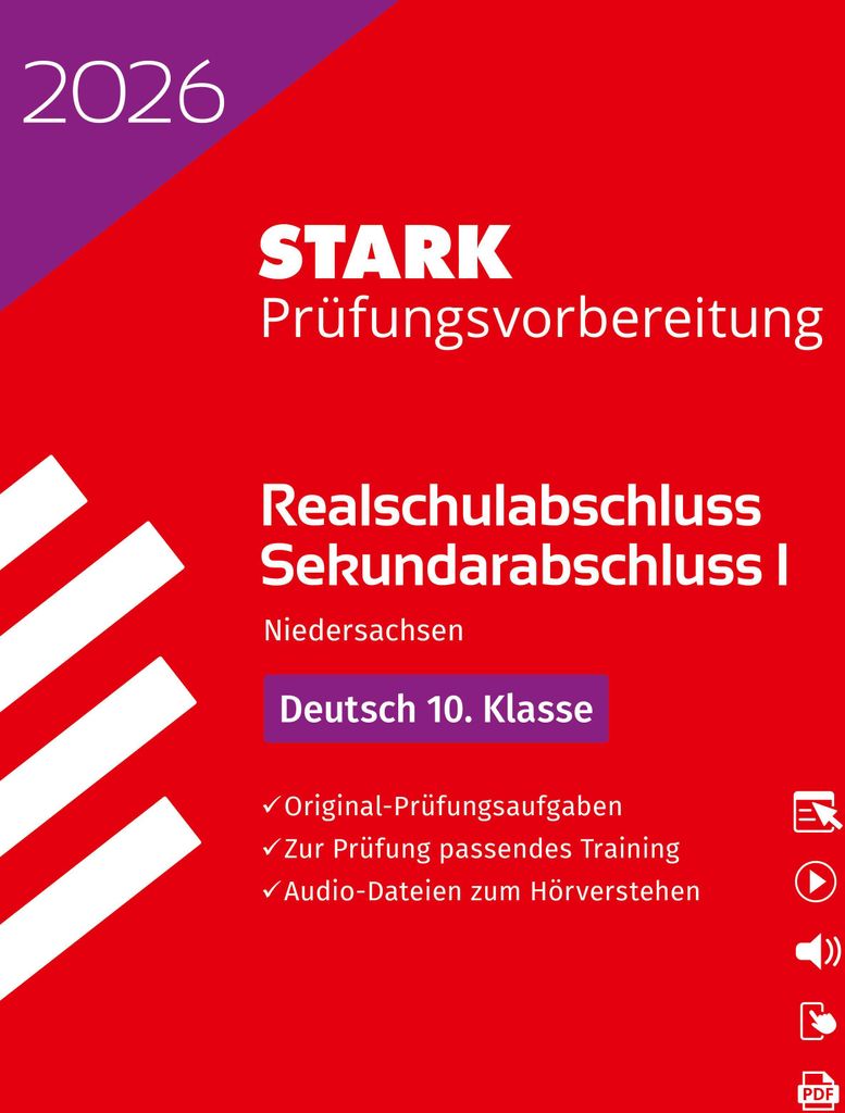 STARK Deutsch - Realschulabschluss 2026 Niedersachsen - Produktbild 