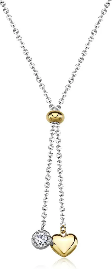 Collana Lunga a Y Sagapò Aurora: Accessorio Glamour in Acciaio Donna