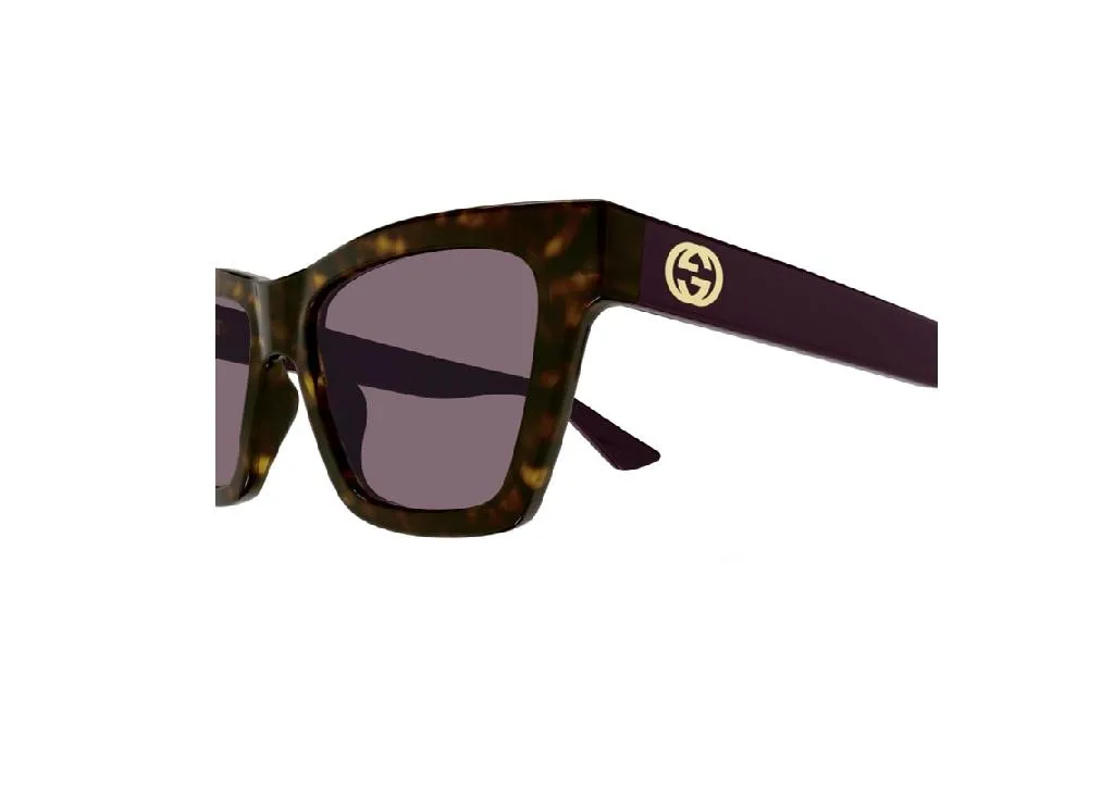 Lunettes de soleil de luxe Gucci GG1714S monture écaille et violettes