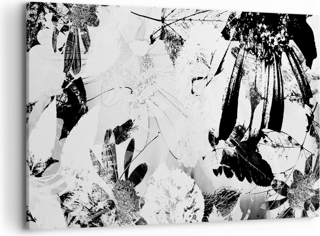 Bild auf Leinwand - Leinwandbild - Abstraktion modern - 100x70cm - Wand Bild - Wanddeko - Leinwanddruck - Bilder - Kunstdruck - Wanddekoration - Le...