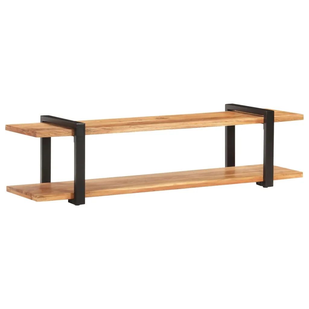 mobile TV vidaXL 160x40x40 cm in legno massiccio di acacia - Mobili TV - 7