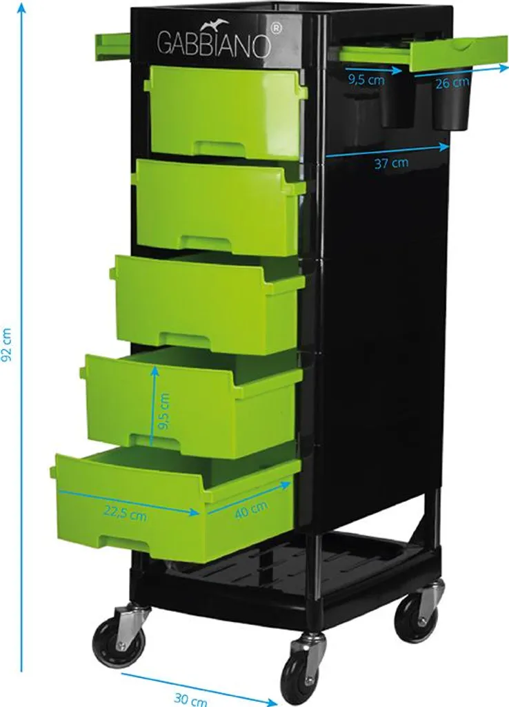 Carrello per Parrucchiere Gabbiano FT65 | Comfort e Ordine Garantito - 7