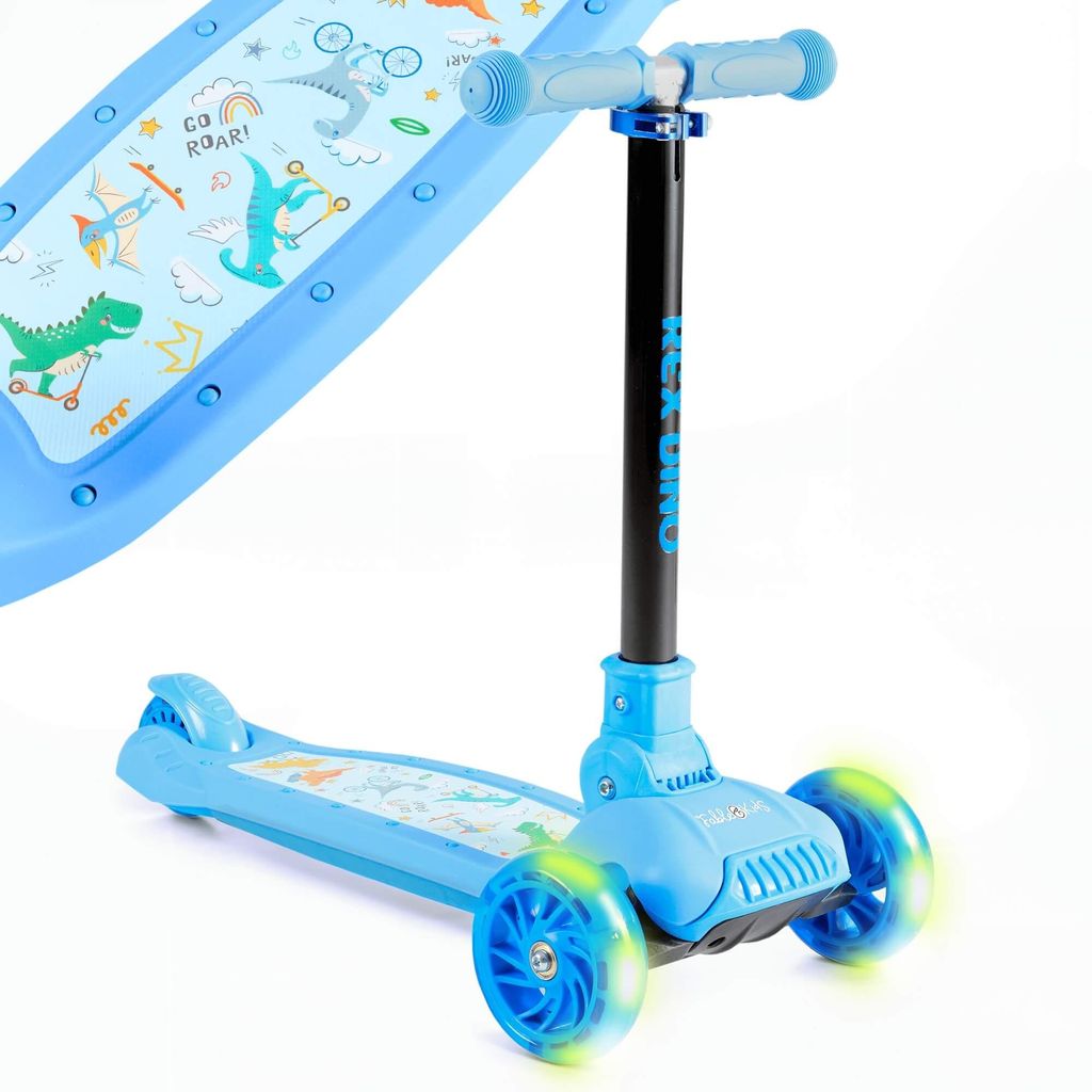 FableKids Kinderscooter Tretroller Cityroller Blau | Produktbild 