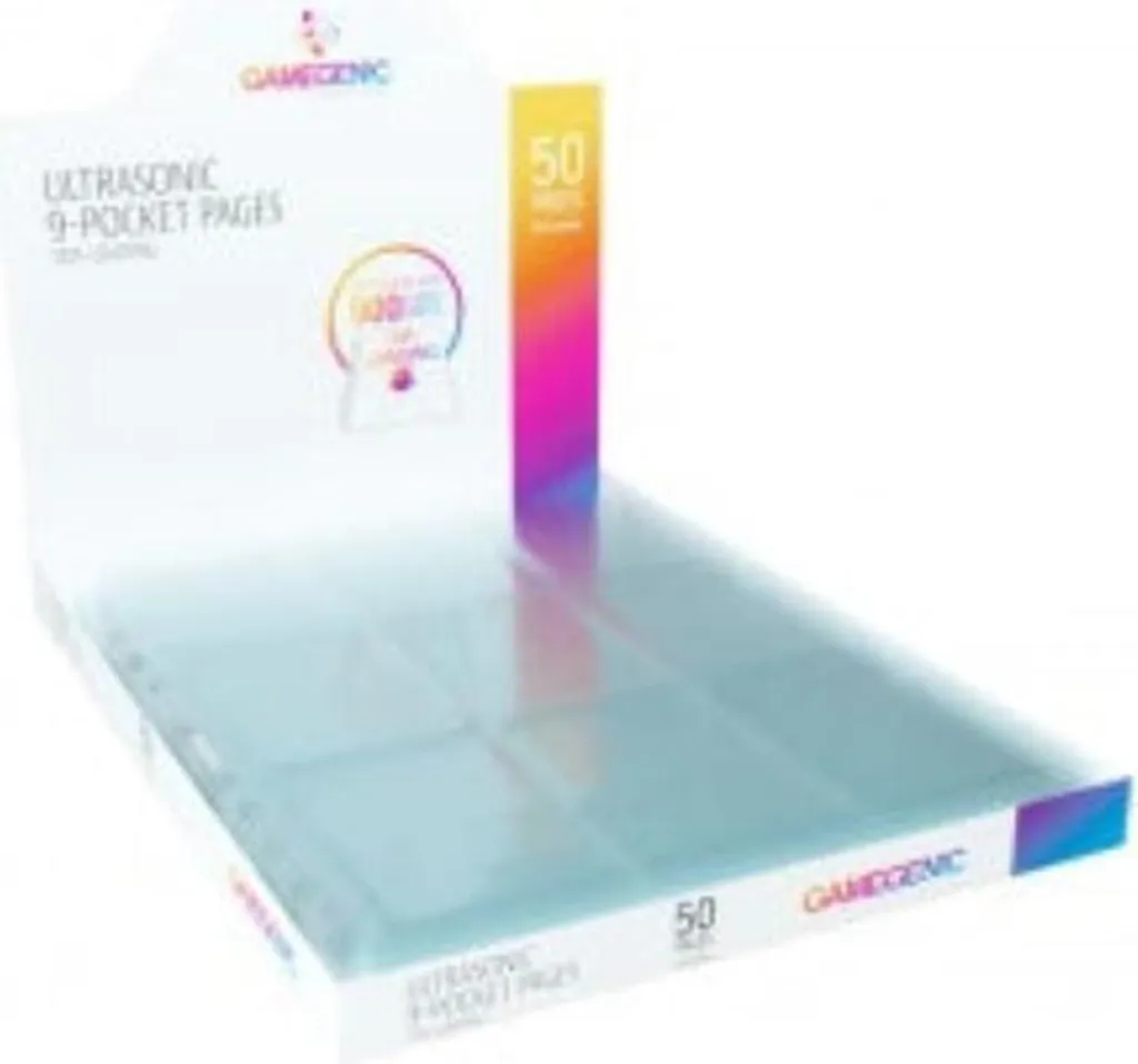 Pages 9 poches Gamegenic pour classeur : chargement par le haut sécurisé