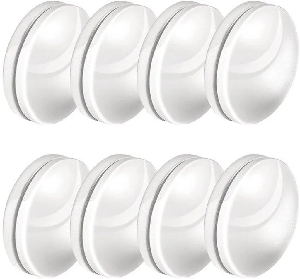 Poids de rideau de douche anti-flottement - 8 Aimants blancs pour liner lesté