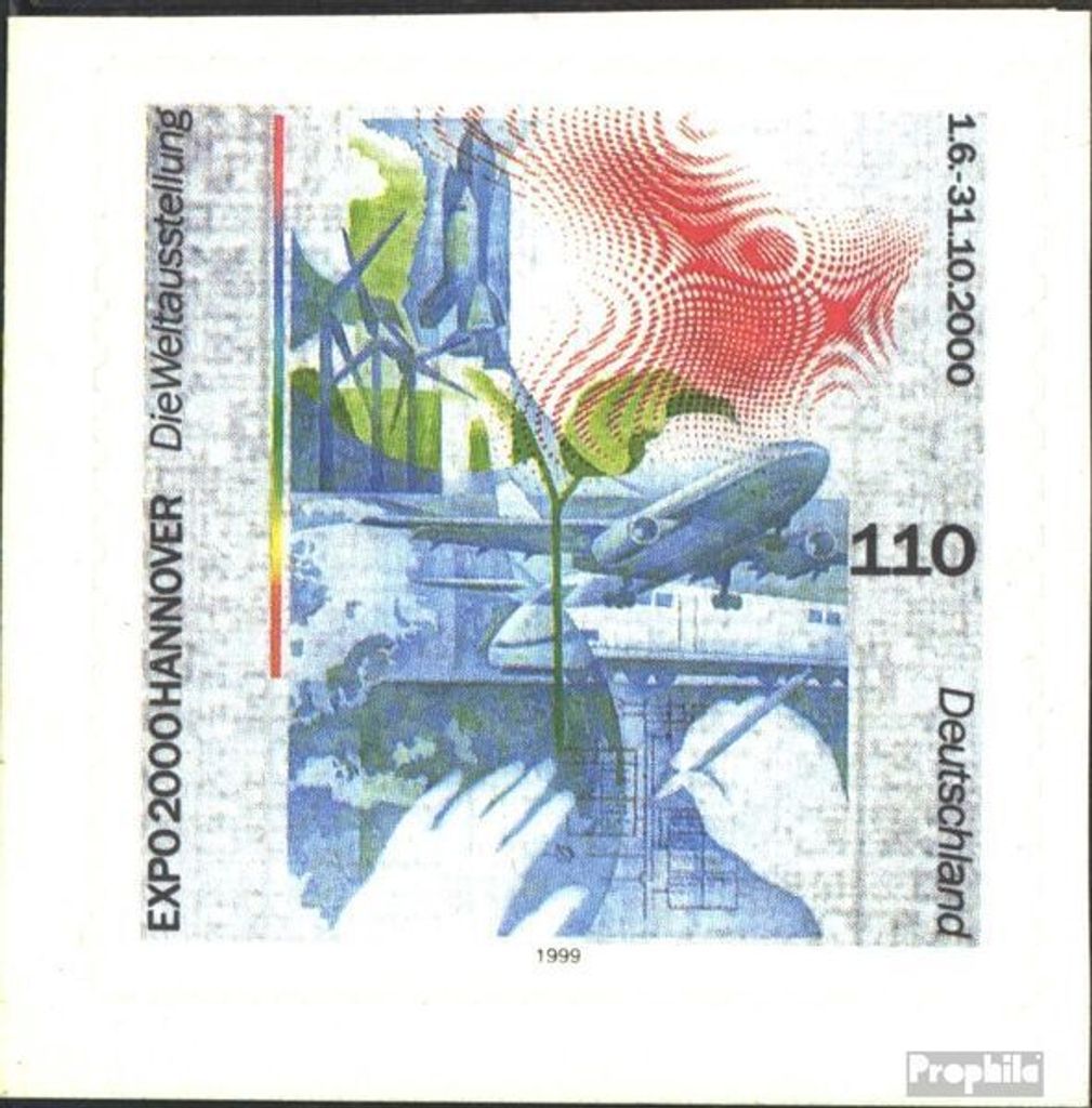 Briefmarken BRD (BR.Deutschland) 2000 Mi 2112 (kompl.Ausg.), selbstklebend aus dem Markenheft postfrisch EXPO 2000