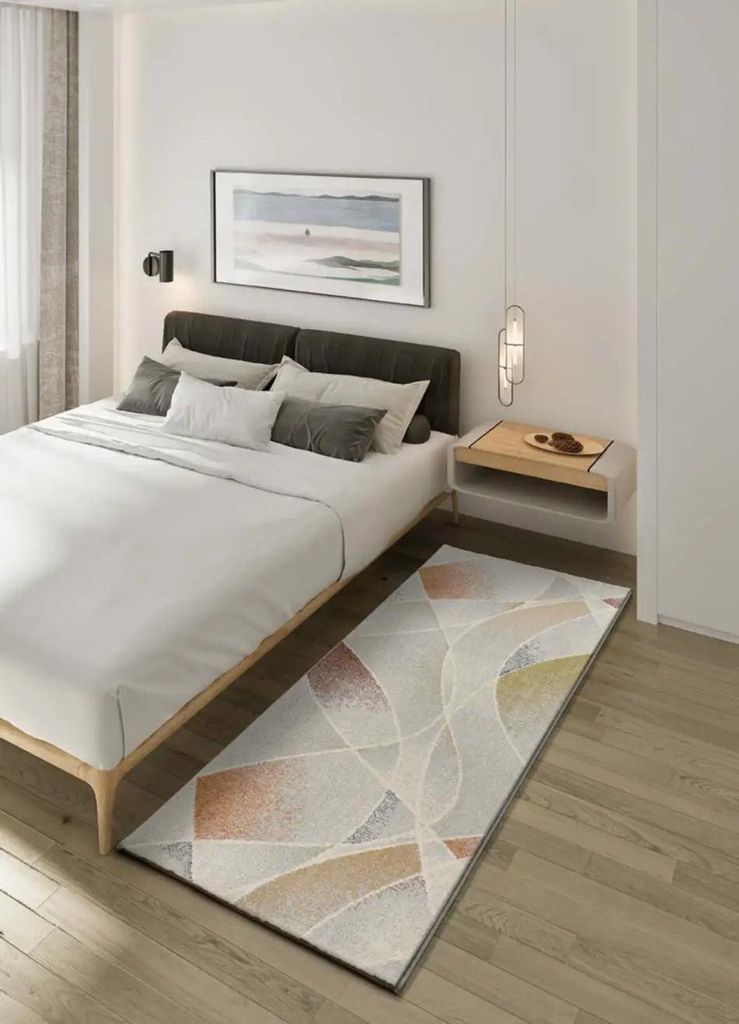 ATTICGO Flurteppich TAMARIS Abstrakt in Mehrfarbig / Beige, 80x200 cm