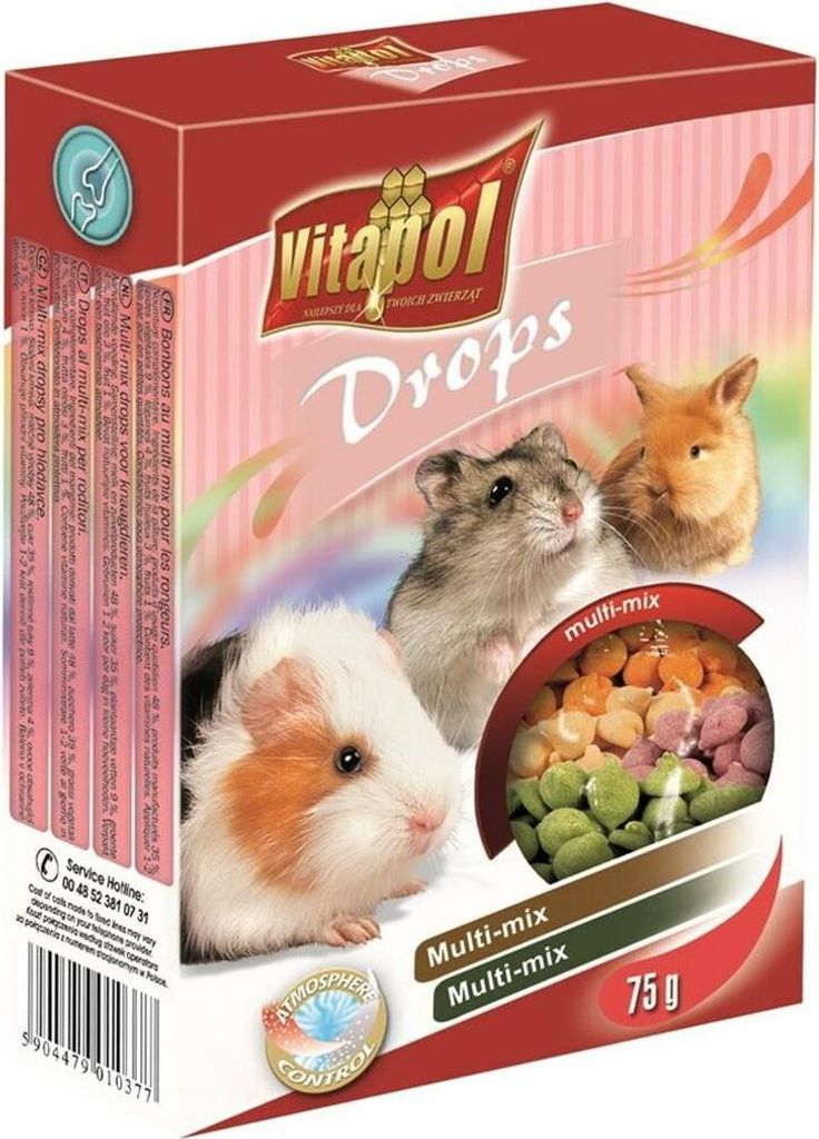 Vitapol - dropsy dla gryzoni mix 75g Vitapol Zdjęcie produktu 