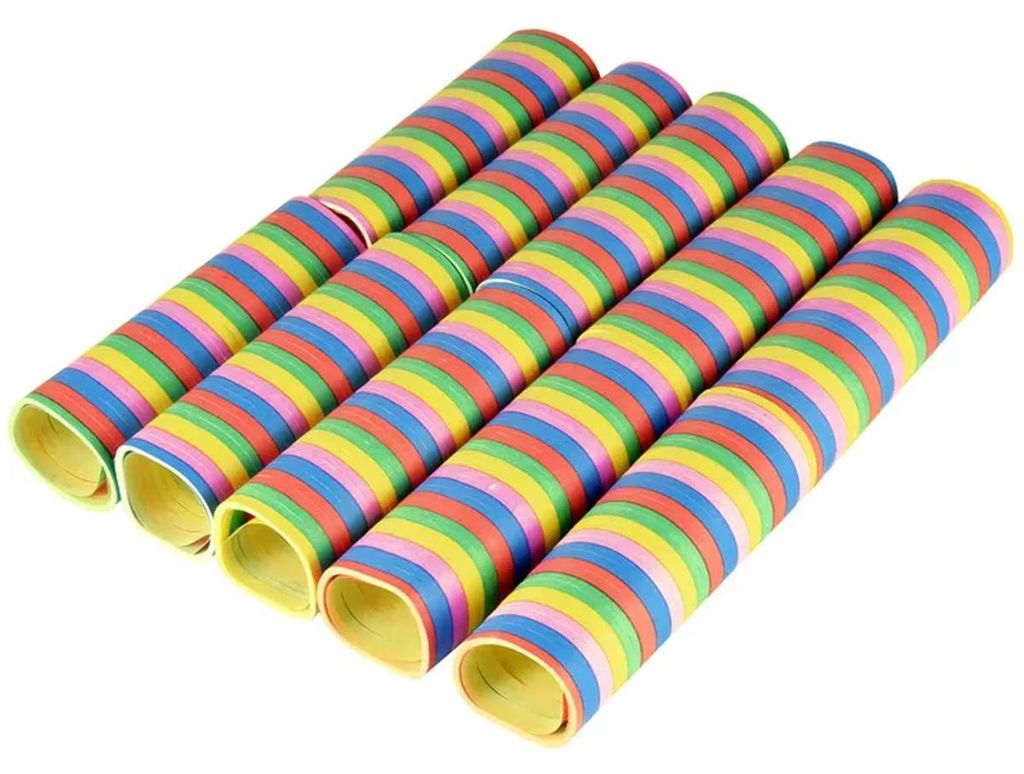 PAPSTAR Luftschlangen Stripes bunt 10 St. Immagine del prodotto 