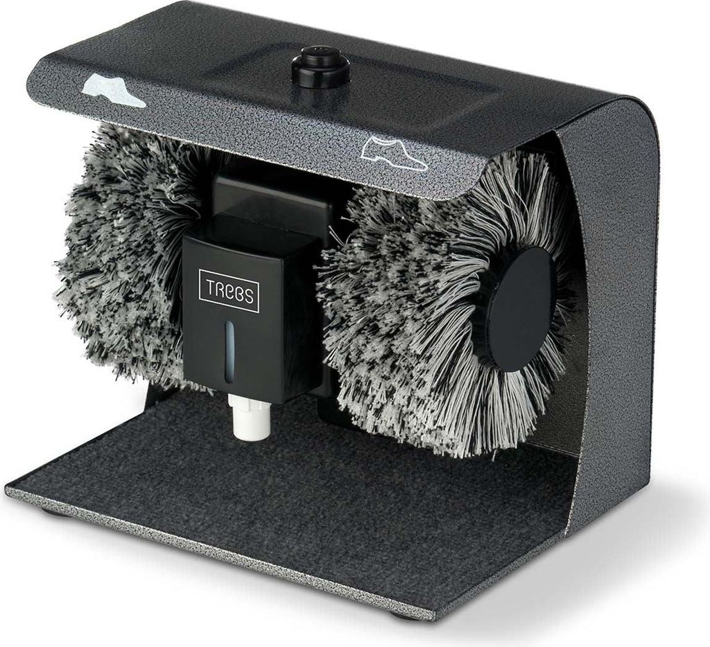 Elektrische Schuhputzmaschine, zwei Bürsten, 90 W Leistung Produktbild 