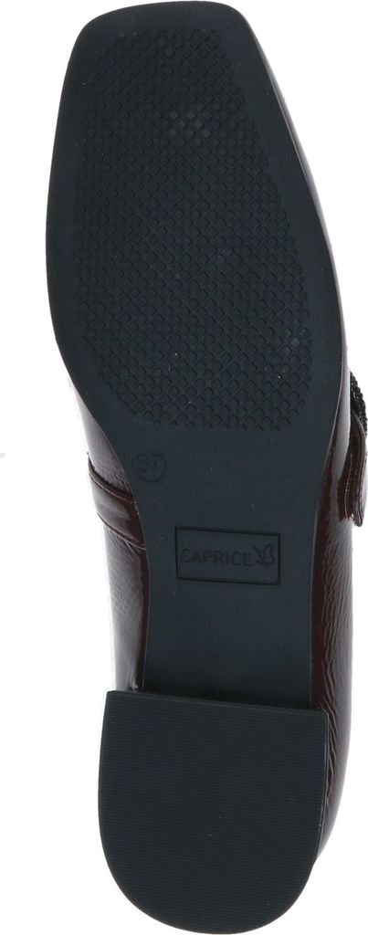 Caprice Damen Ballerinas aus Leder mit Trapezabsatz Weite G 9-22100-45, Größe:38 EU, Farbe:Rot