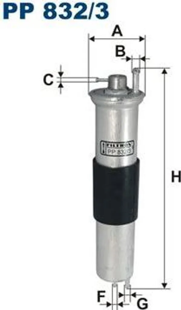Filtre à carburant haute précision FILTRON PP 832/3 pour BMW E46 et Z3