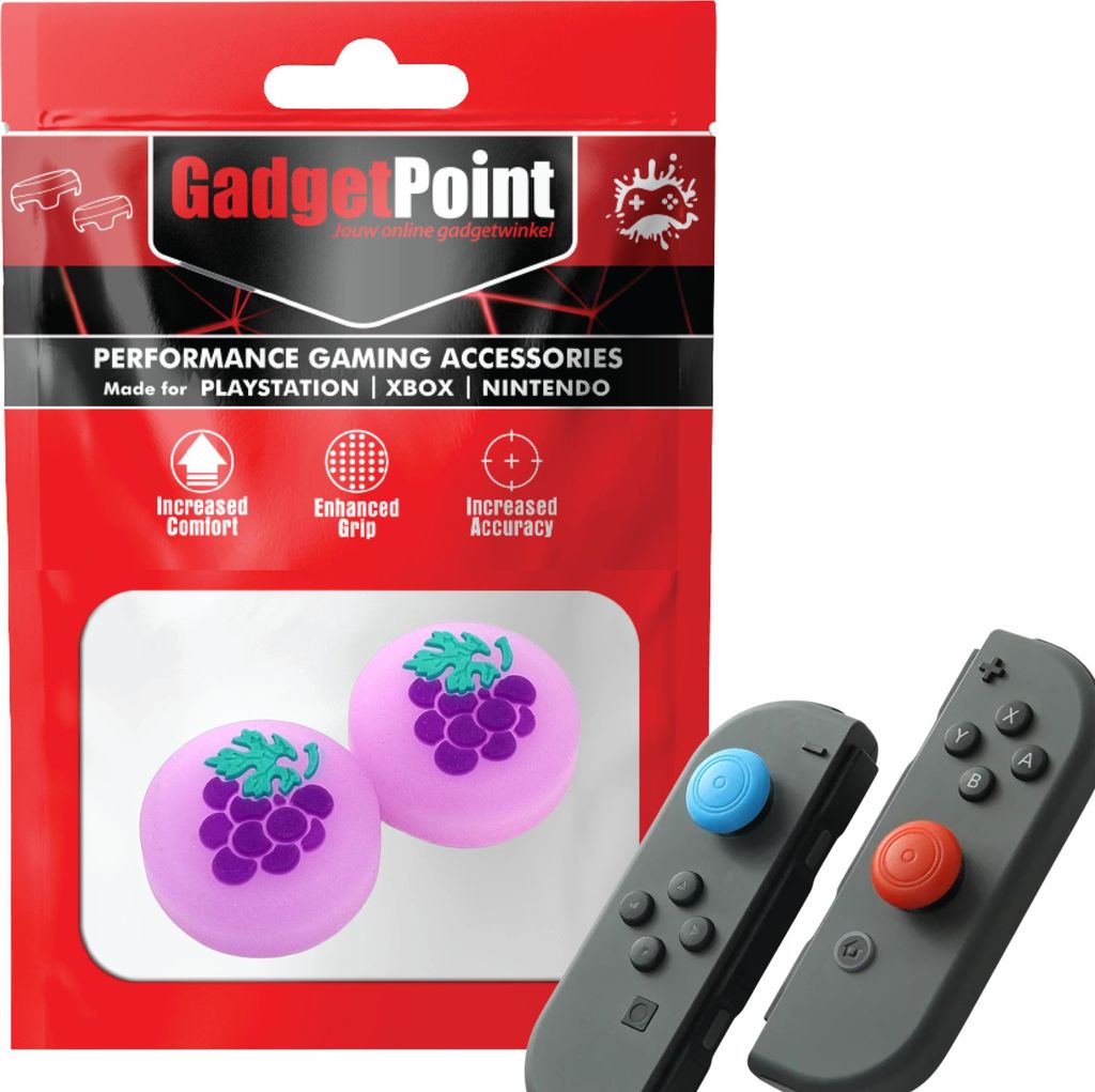 Thumbgrips - Thumb Grips voor Nintendo Switch Joy-Con Controllers - Gaming Thumbgrips - Performance Anti-Slip Thumbsticks - Bescherming Accessoires...