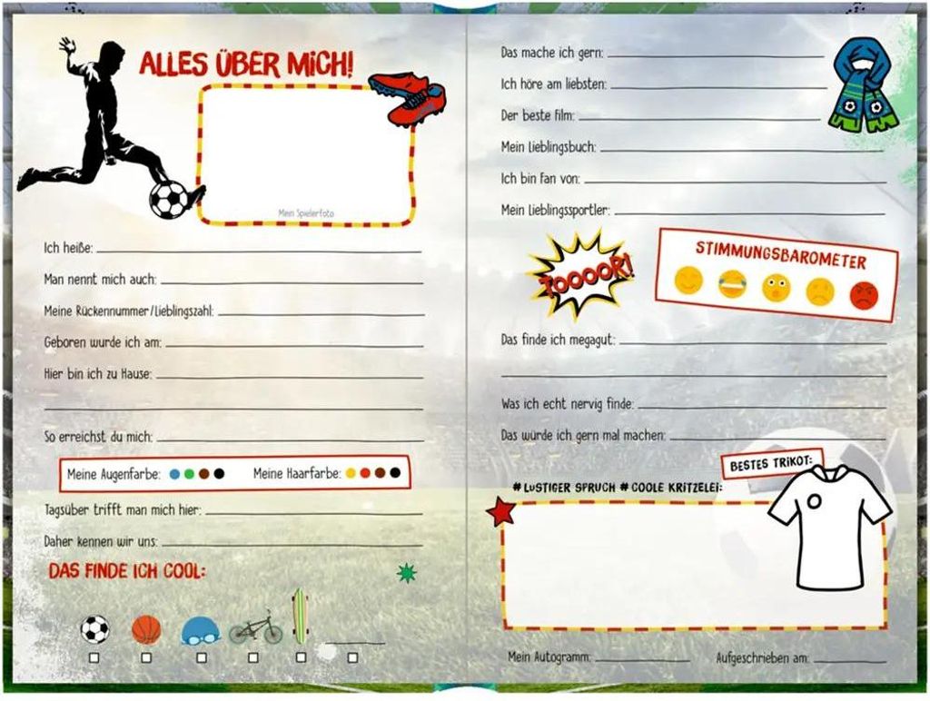 Freundebuch - Fußball - Meine Freunde Image du produit 