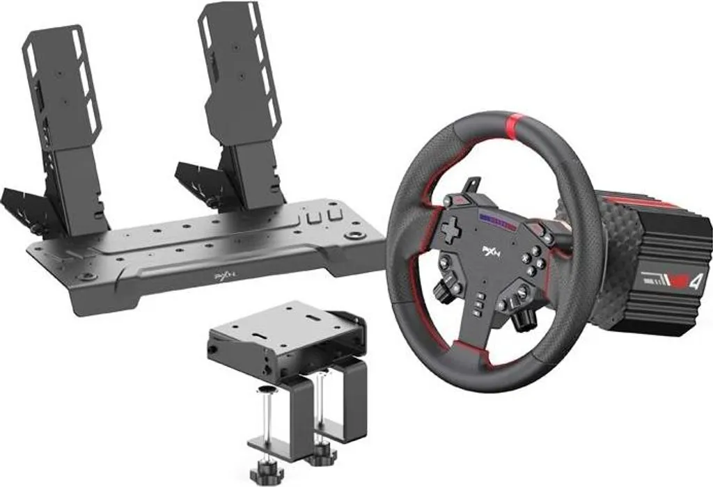 Pack Simulation de Conduite PXN V10 Volant et Pédales Magnétiques 900°