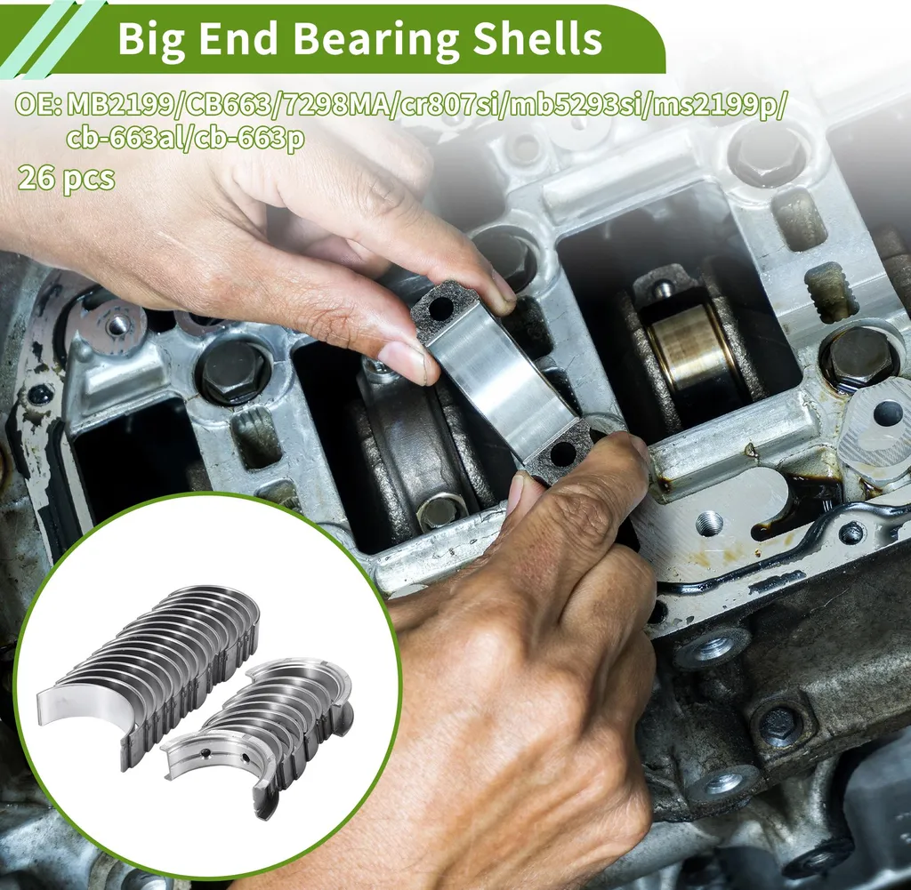 Coussinet de bielle MS2199P haute durabilité pour Chevy LS 4.8 à 6.2L