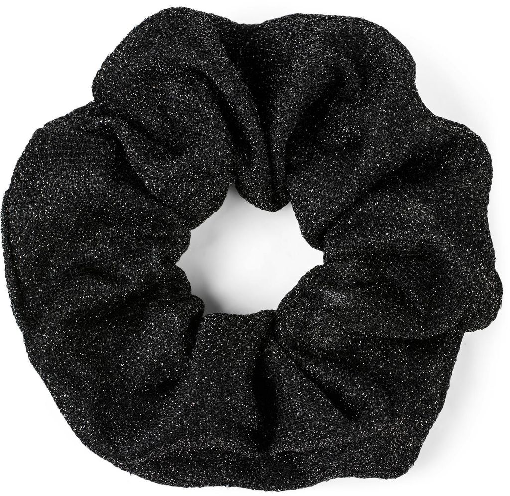styleBREAKER Damen Glitzer XXL Haargummi im Retro Style, elastisch, Scrunchie, Zopfgummi, Haarband 04027001