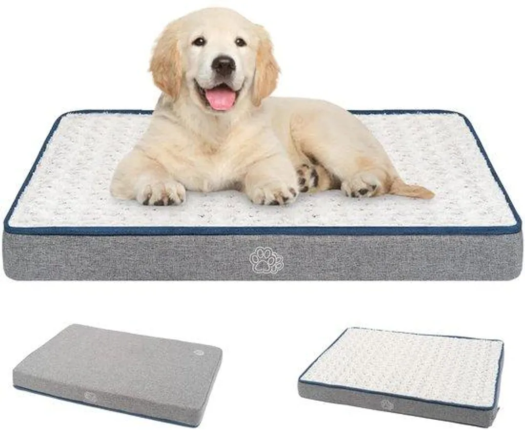 Coussin pour chien de taille moyenne M 76x50x7,5 cm lavable et étanche