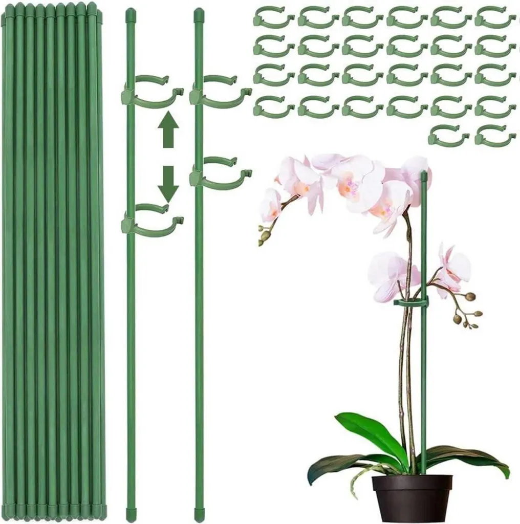 Tige pour Orchidées et Fleurs en Pot - Tutorage de Précision 45 Pièces