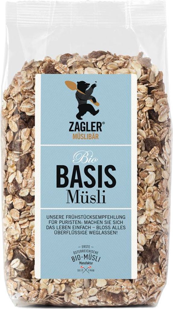 Basismüsli 1kg - völlig ungesüßt - rein pflanzliche Zutaten Produktbild 