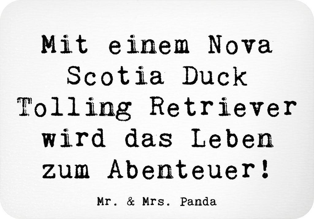 Mr. & Mrs. Panda magnet Spruch Nova Scotia Duck Abenteuer - Weiß - Geschenk, Hunderassen Pflege, Kühlschrankmagnet, Charakter, wandmagnet, Famili...