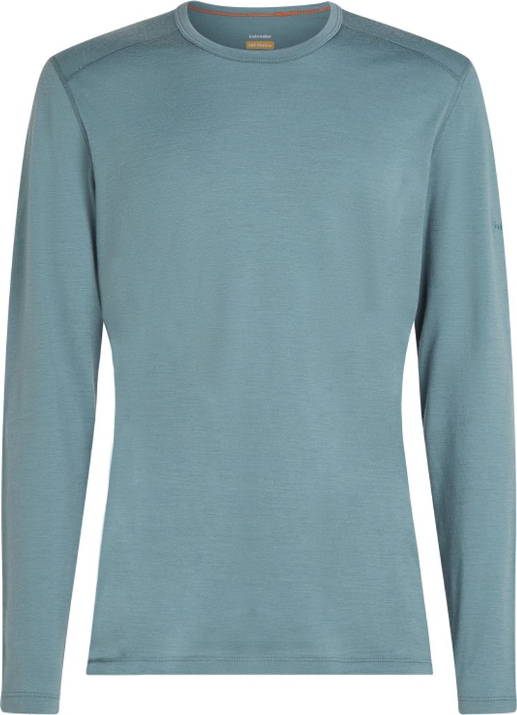 Icebreaker Merino 200 Oasis Thermo-Langarmshirt mit Rundhalsausschnitt Herren blau XL