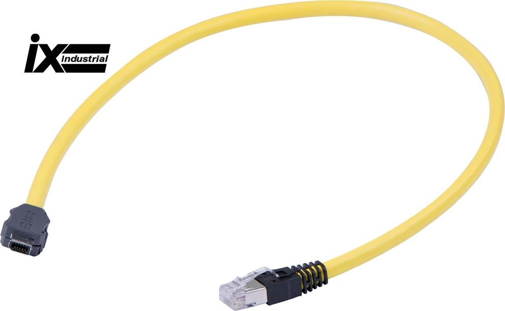 HARTING ix Industrial Typ-A, Ethernet Verkabelung Cat. 6A mit 1/1 Verdrahtung 10 / 10-polig gerade, 4x2xAWG28/7 Bauform