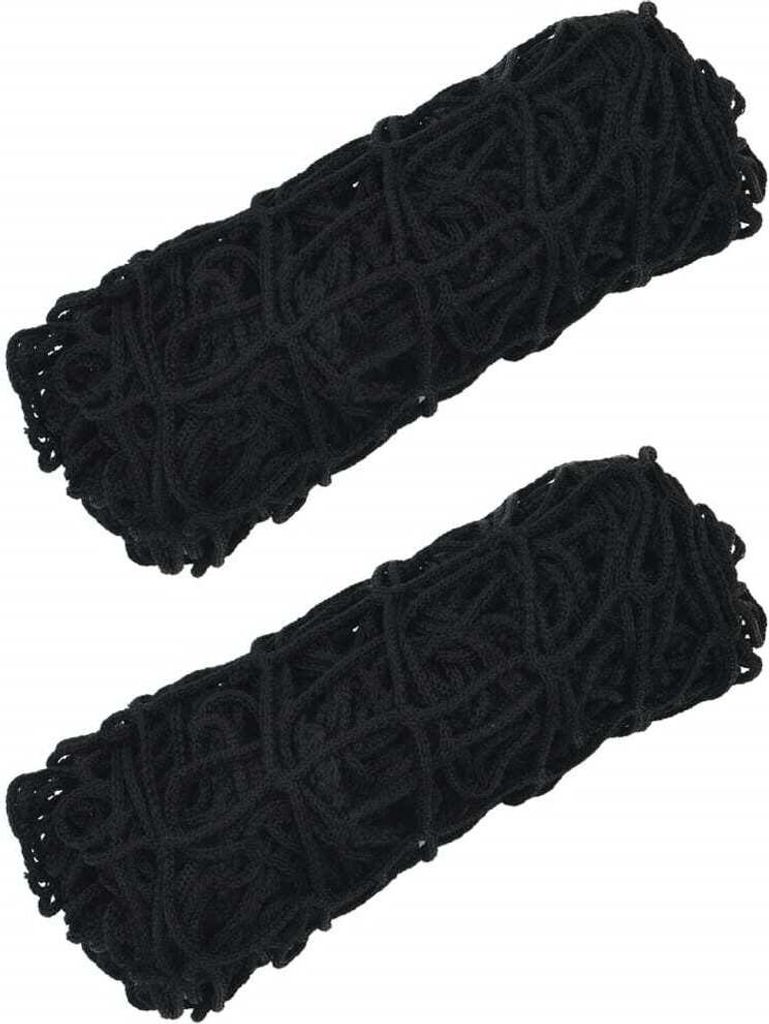 Design Heunetze 2 Stk. Rechteckig Schwarz 90x60 cm PP, Heuraufen 2024 Neu