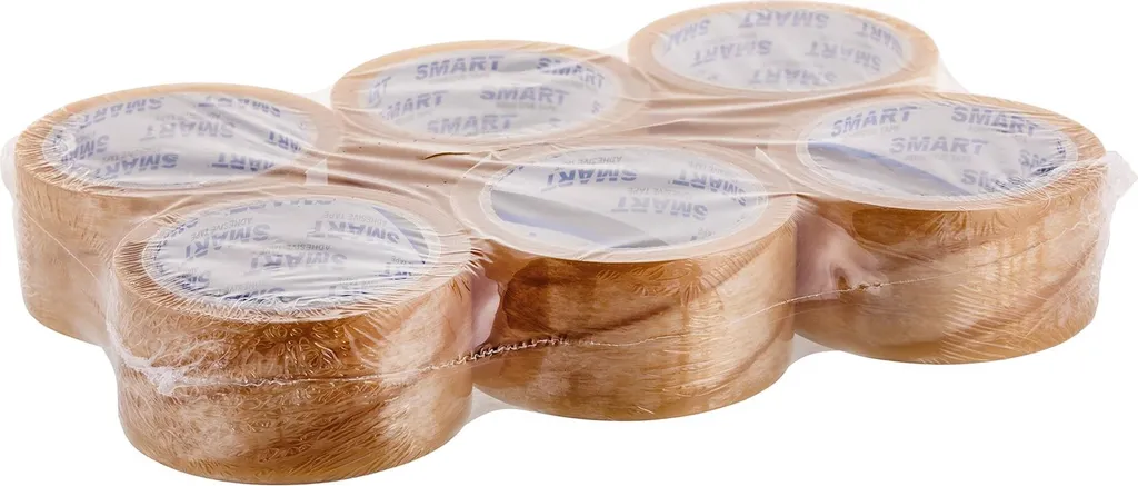 Nastro Imballo BSTech Solvent Trasparente 48mm x 66m - Pack 6 Pezzi