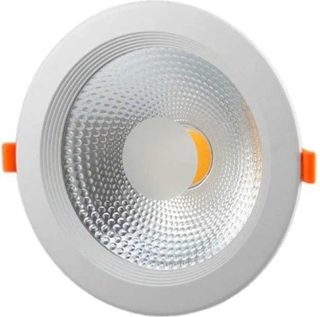 Plafonnier LED Encastrable Rond 30W Blanc Chaud pour Éclairage Intérieur