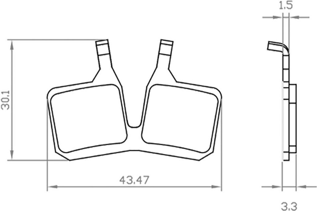 Wag Magura Mt5 E-bike Scheibenbremsbeläge Silber Silber One Size