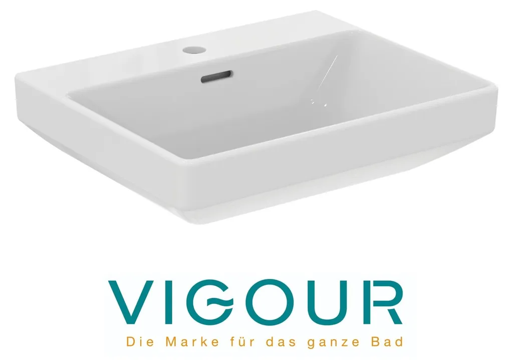 Lavabo design 55 cm pour rénovation de salle de bain VIGOUR DERBY V3