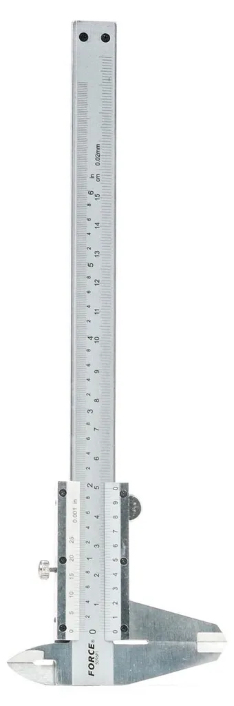Pied à coulisse inox 150mm FORCE 5096P1 avec becs rectifiés de précision
