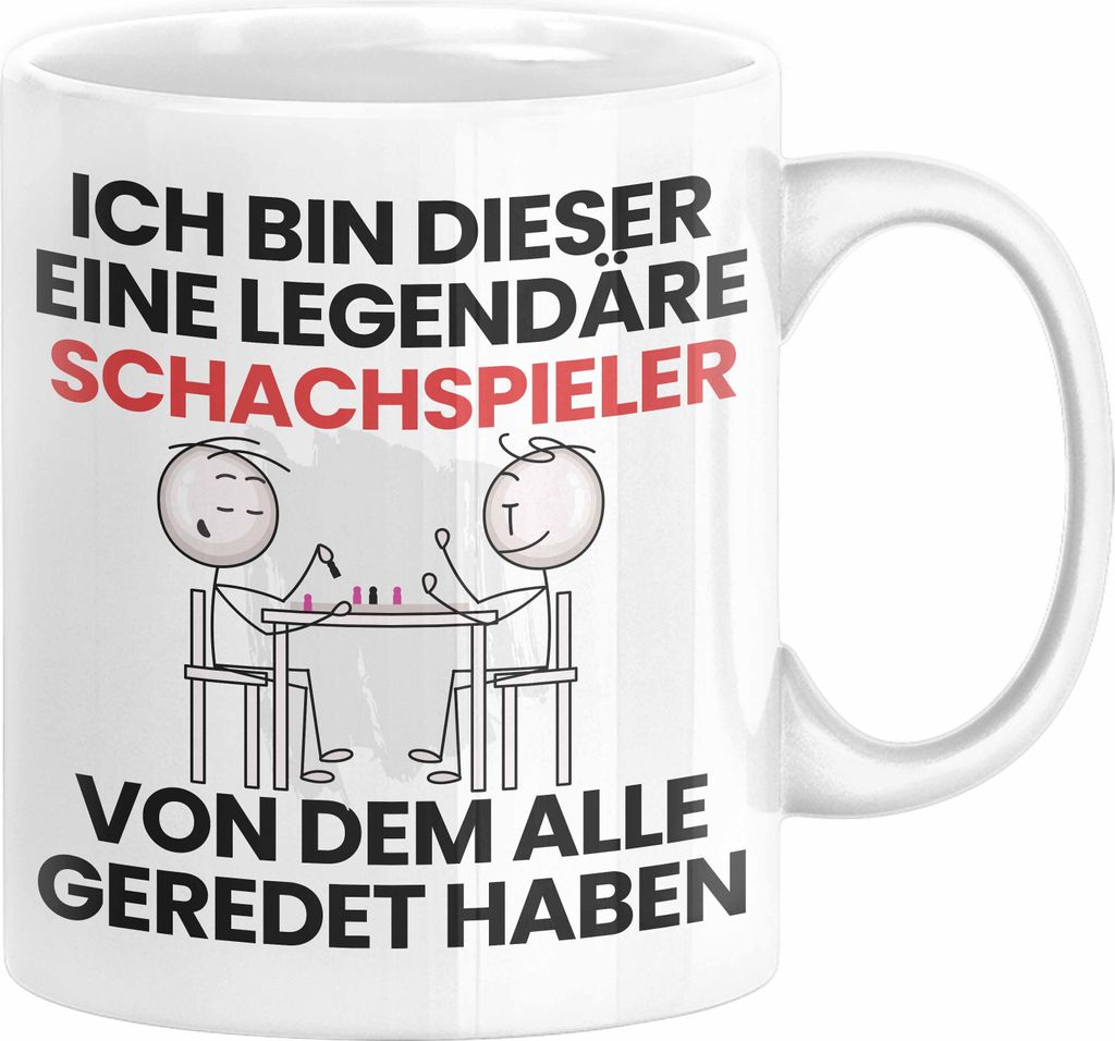 Schachspieler Geschenk Tasse Lustige Geschenkidee Geburtstag für Schachspieler Ich Bin Dieser Legendäre Schachspieler Von Dem Alle Geredet Haben ...