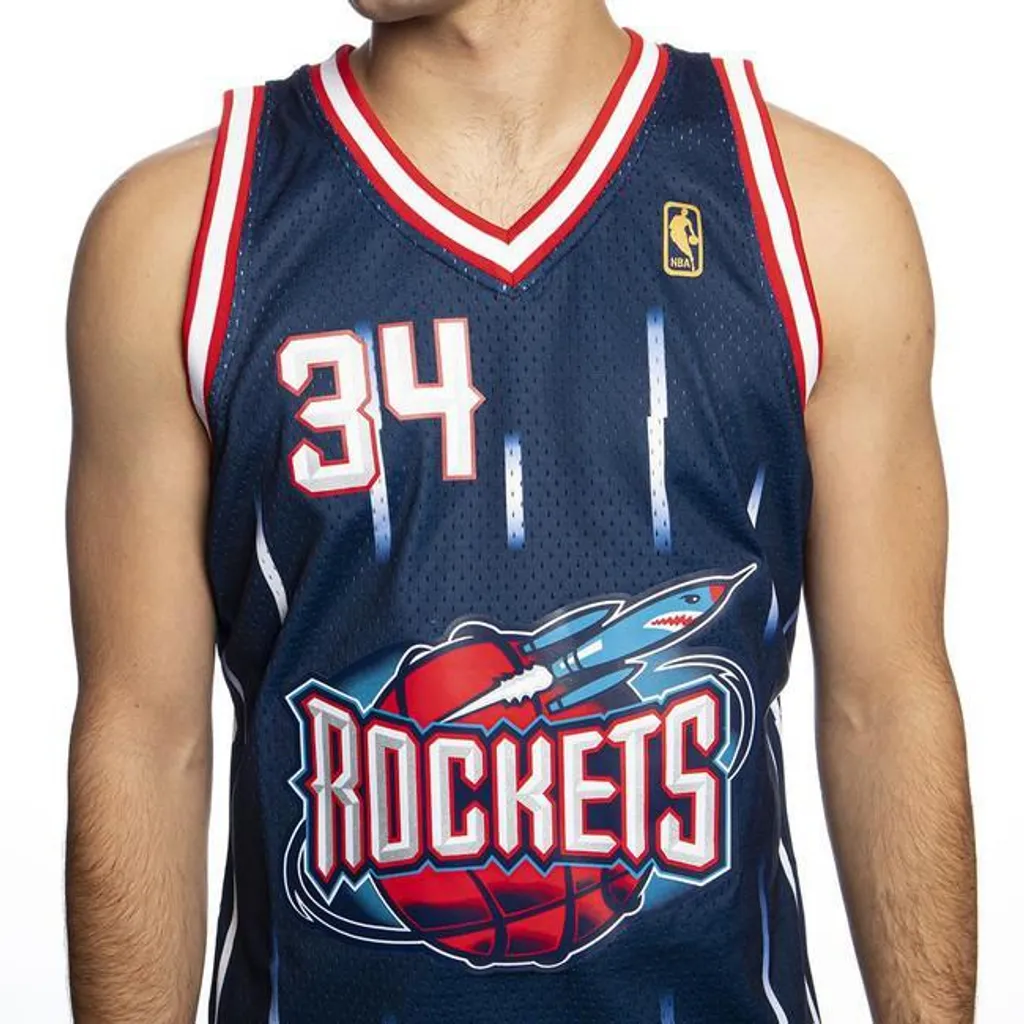 Maillot de Basket Houston Rockets Olajuwon Mitchell & Ness Taille M - 6