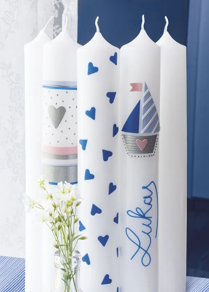 6 Candele a Colonna Knorr Prandell 265x50mm Bianco - Offerta Stock Online
