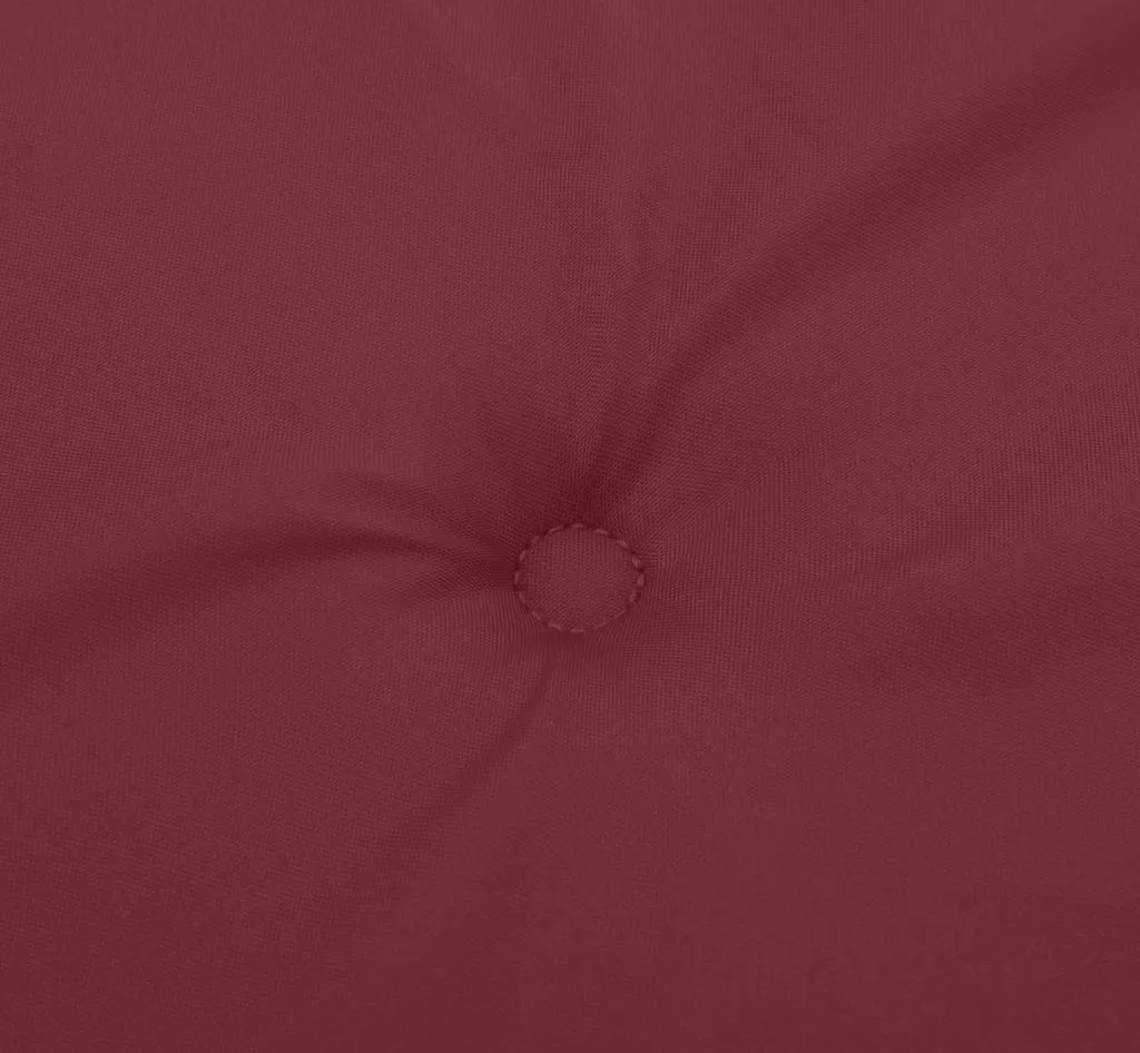 Coppia Cuscini per Panca 180x50 Rosso Vino - Imbottitura 7cm Morbida - 8