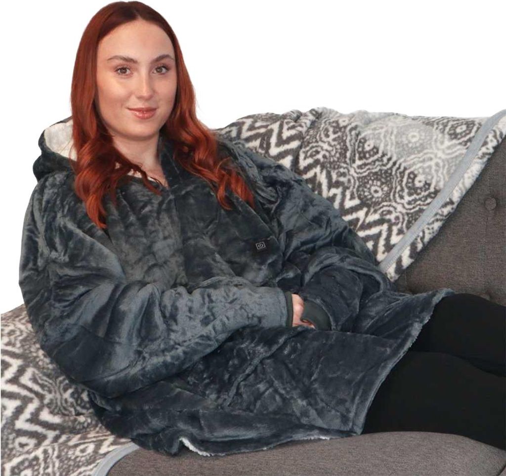 Ribbon - "Eskimo" Deckenhoodie für Herren/Damen Unisex, Beheizt RW10461 (Einheitsgröße) (Grau)