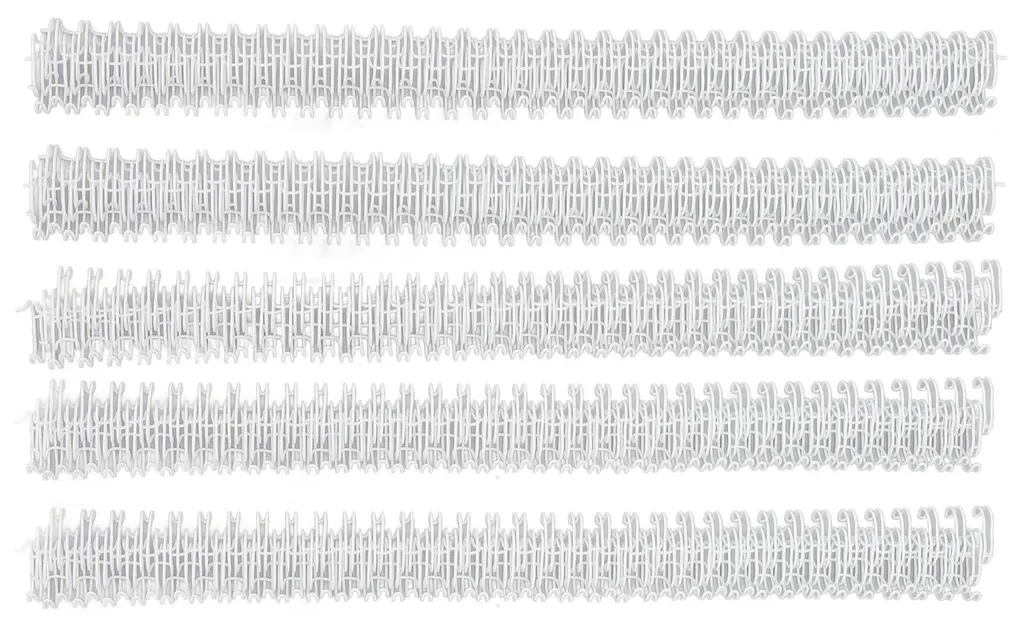 Reliure A4 Professionnelle : 100 Anneaux Blancs 9,5 mm Capacité 60 Pages